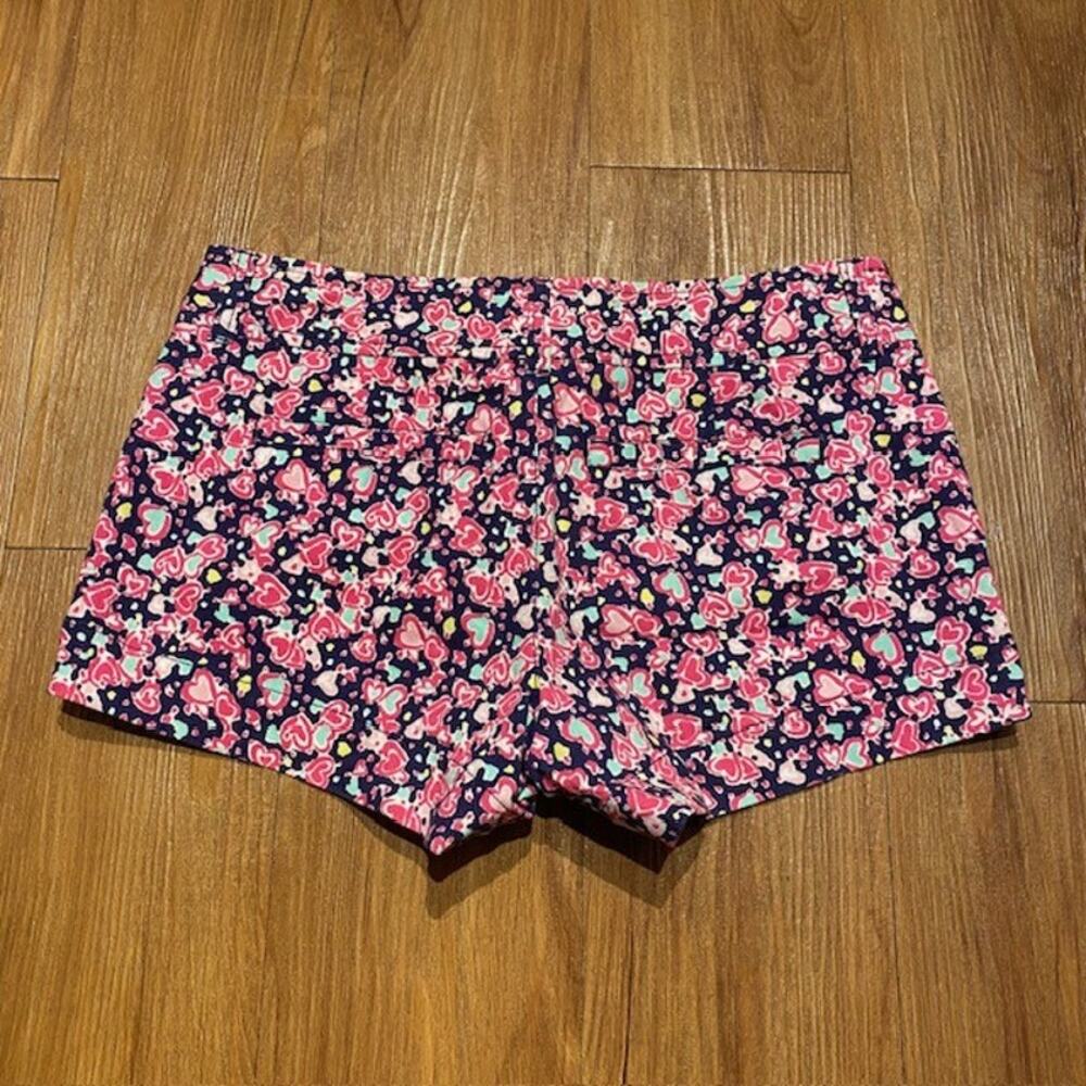 Lilly Pulitzer Candy Heart Print Walsh Hot‎ Pants Shorts 3" Women's Size 2 - Picture 8 of 9